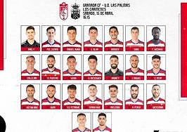 Puertas, única novedad en la convocatoria de Paco López