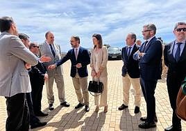 Jerónimo Parra, presidente de la Cámara de Almería, en el acto de ayer en Lorca.