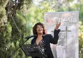 La poeta norteamericana Rita Dove, ayer en la Huerta.