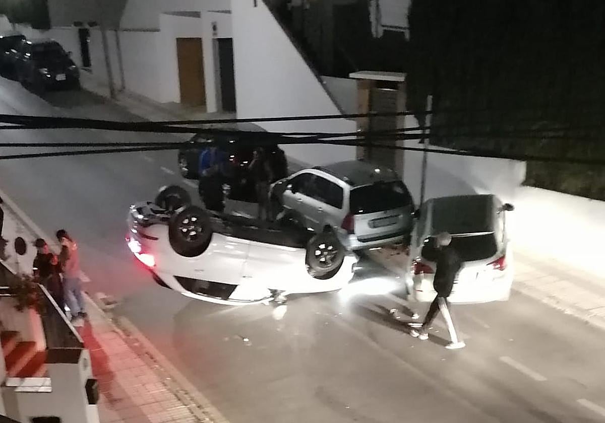 Estado del vehículo tras la colisión.