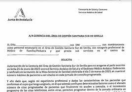 Documento criticado por el Sindicato Médico Andaluz.