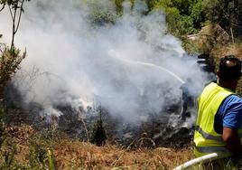 Fuego en el entorno de Lanjarón este viernes