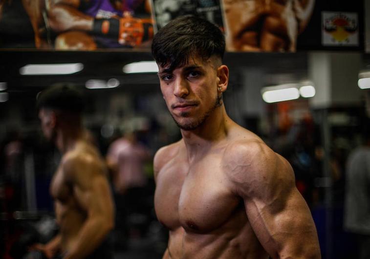 Fran Castillo, en el gimnasio Olympia de Armilla.