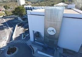 Vista área del nuevo complejo en el antiguo hotel.