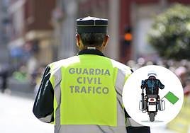 Qué significan las banderas verdes, amarillas o rojas en las motos de la Guardia CIvil.
