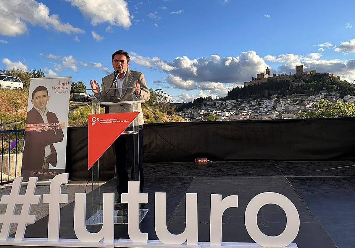 El coordinador provincial de Ciudadanos, Miguel Moreno, en Alcalá la Real.