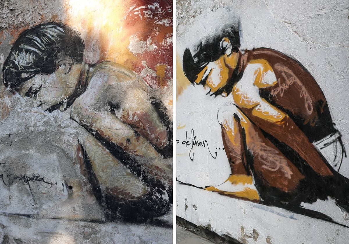 El icónico niño en cuclillas de la Cuesta Escoriaza, antes y después de su restauración