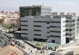 Vista aérea de la Ciudad de la Justicia de Almería.