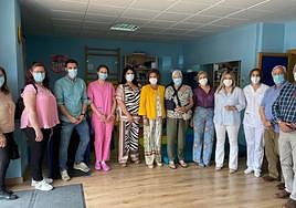Visita al Centro de Atención Temprana que gestiona en Mancha Real Aprompsi.
