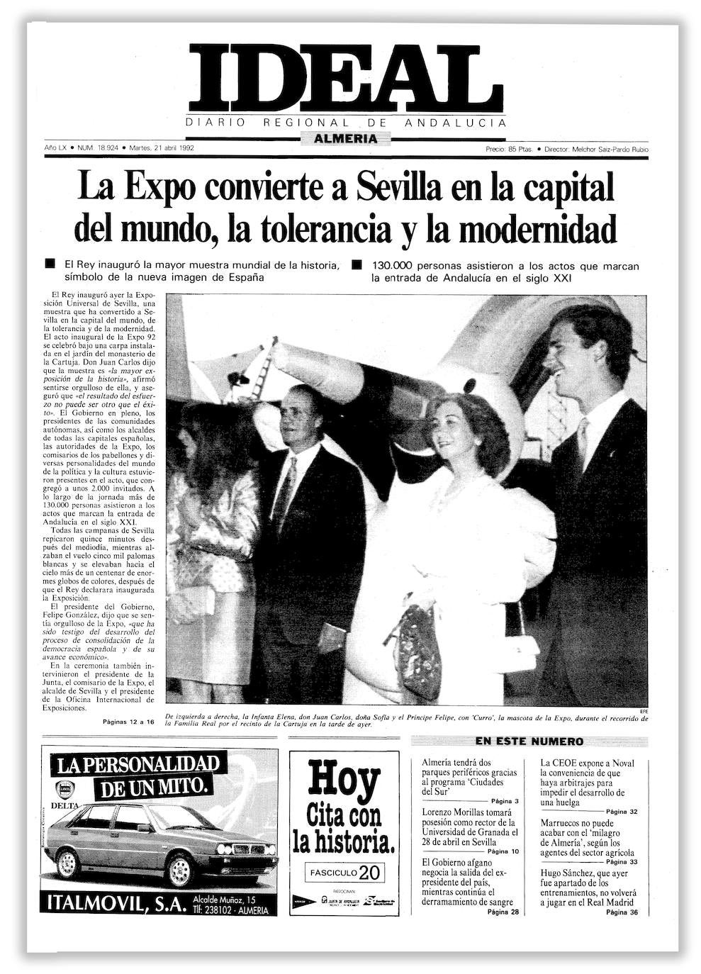 La exposición 50 años en portadas de IDEAL, a un click