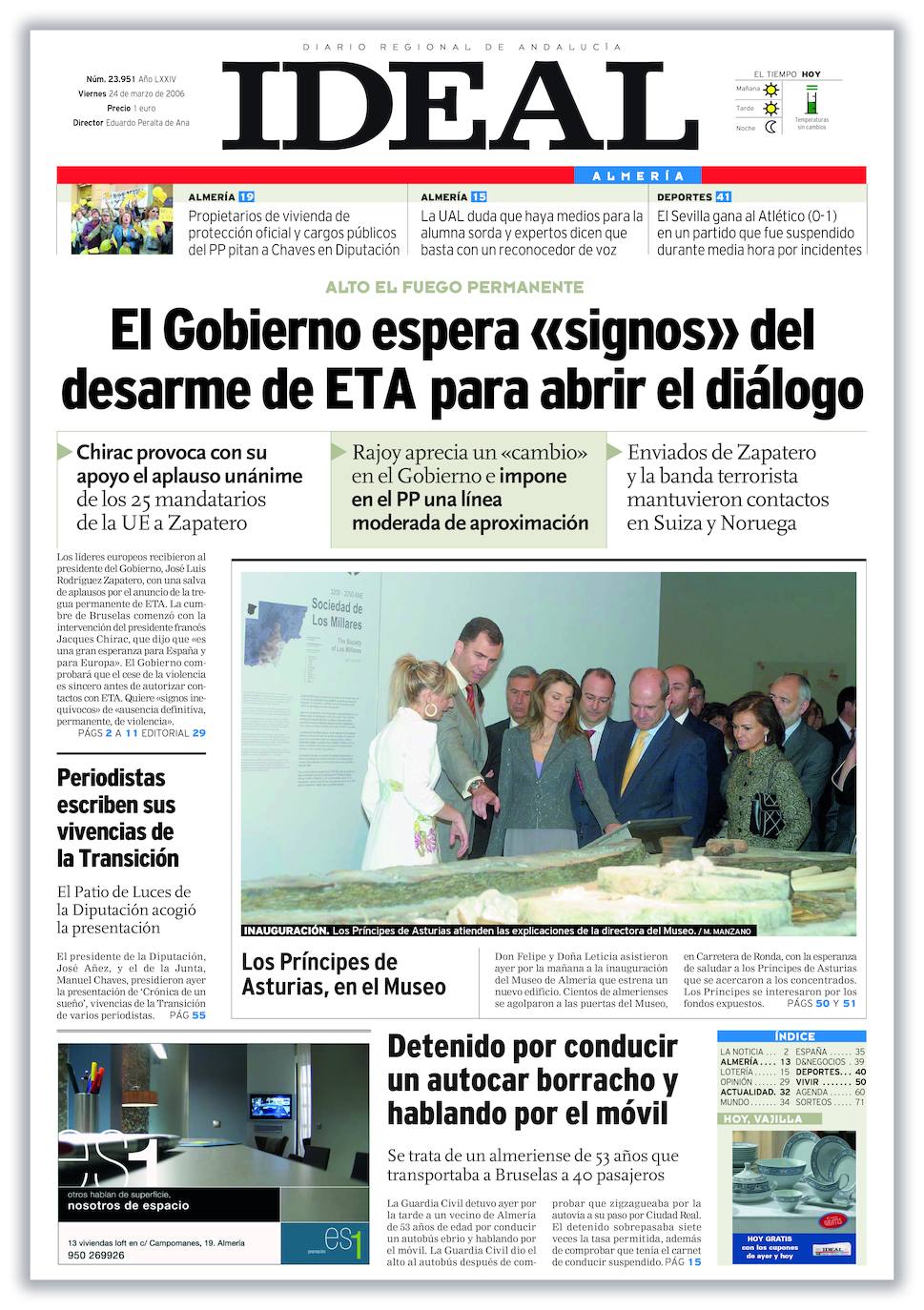 La exposición 50 años en portadas de IDEAL, a un click