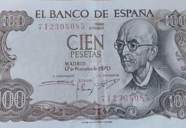 Estos son los cuatro billetes de pesetas por los que darán más dinero, según un experto de Granada.