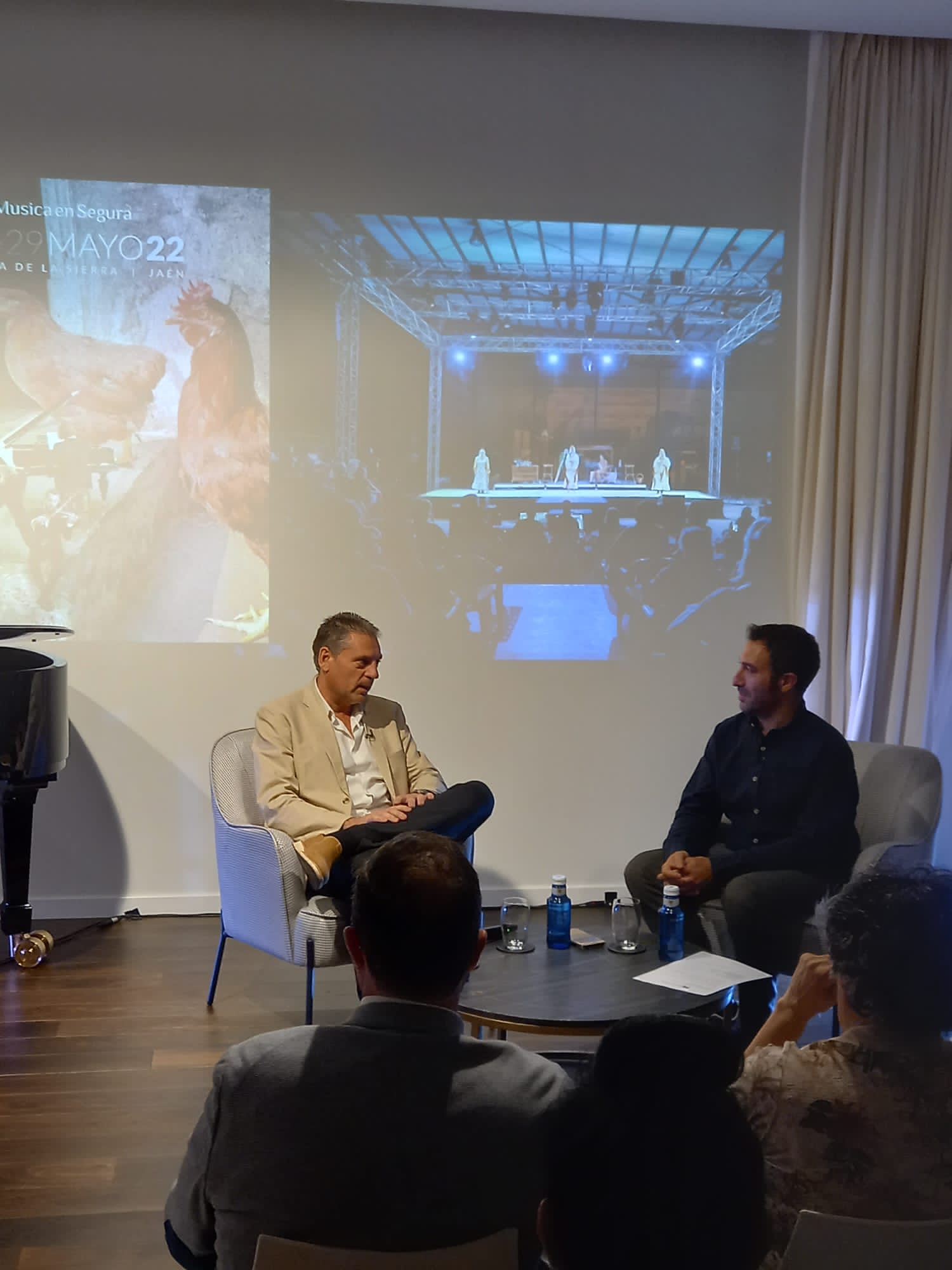 Angel Vera y Daniel Broncano en la presentación del festival en Madrid.