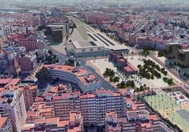 Imagen virtual del proyecto definitivo y pactado de soterramiento.