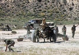 Heridos siete militares en un ejercicio en el campo de maniobras de Viator