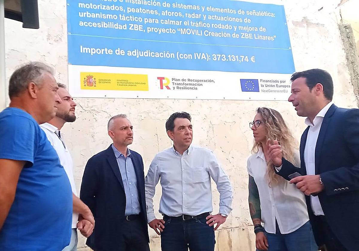 Visita técnica del alcalde y ediles a uno de los puntos de la ZBE.