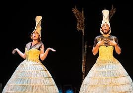 Uno de los protagonistas del espectáculo, en el Teatro Apolo.