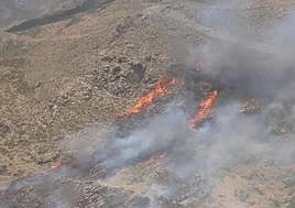 Incendio en Güejar Sierra.