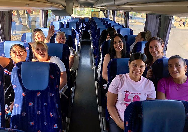 Imagen principal - La subida en bus a la Alhambra. 