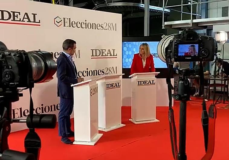 Momento del cara a cara de elecciones en el que solo ha participado Marifrán Carazo.
