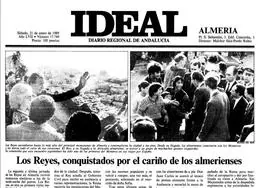 1989: Juan Carlos I y Sofía en Almería