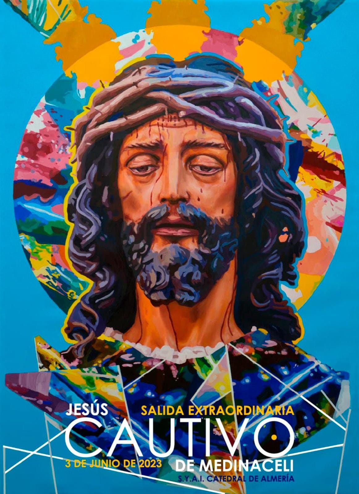 Cartel de David Payán para la procesión extraordinaria del Cautivo de Almería
