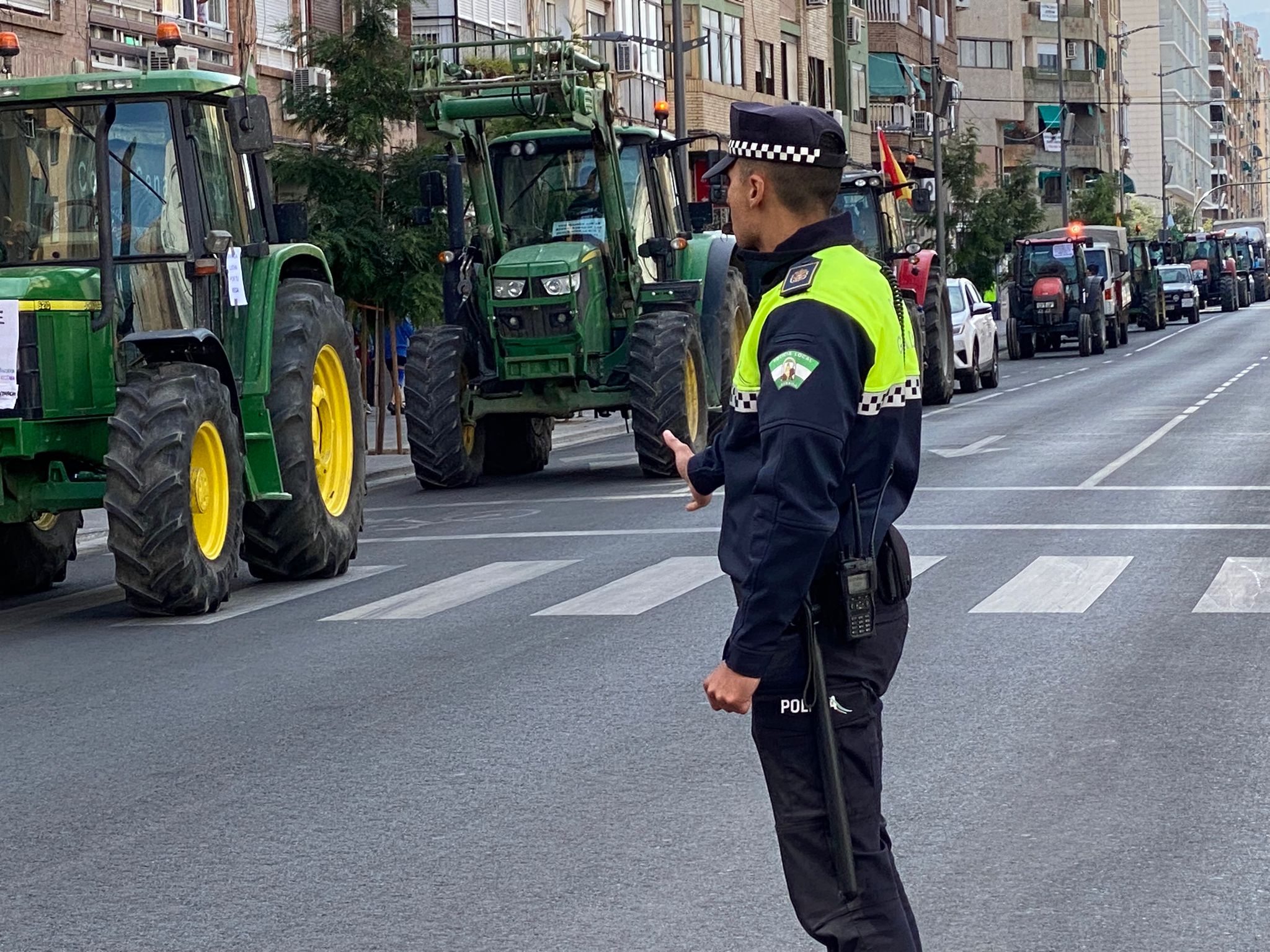 La tractorada en Granada, desde dentro