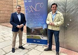 Antonio Sanz y Agustín González en la presentación de este domingo.