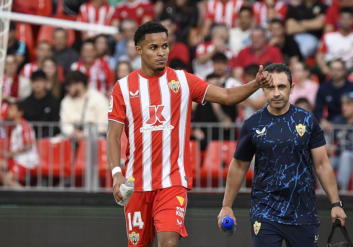 Lázaro Vinicius, autor de los tres goles ante el Mallorca.