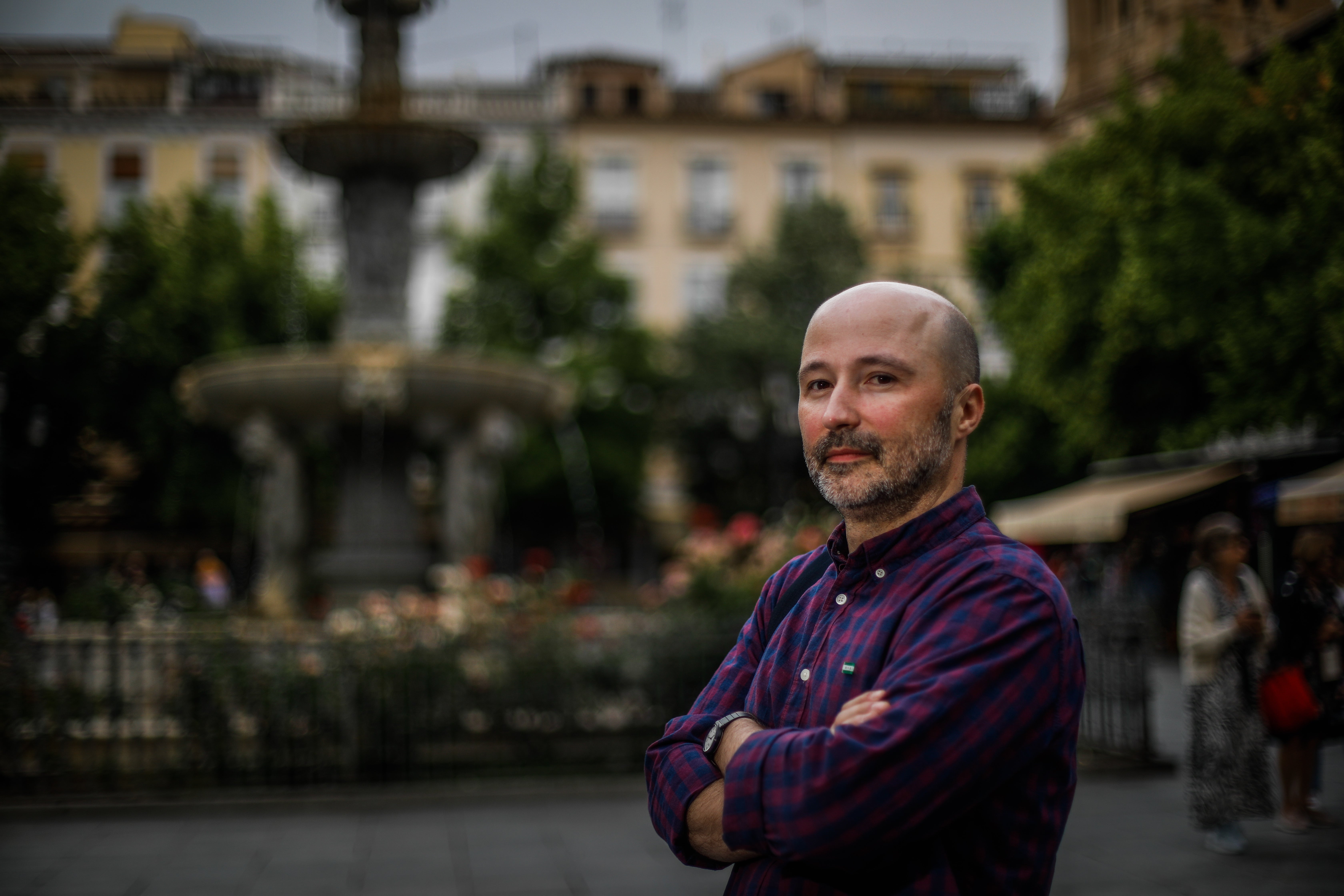 Juan Carlos Ríos, en mitad de Bib Rambla.