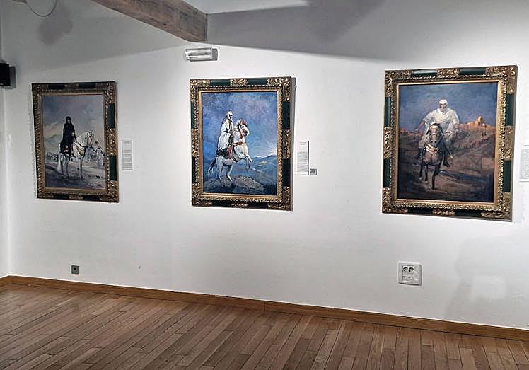 Las imágenes ecuestres, en la exposición.