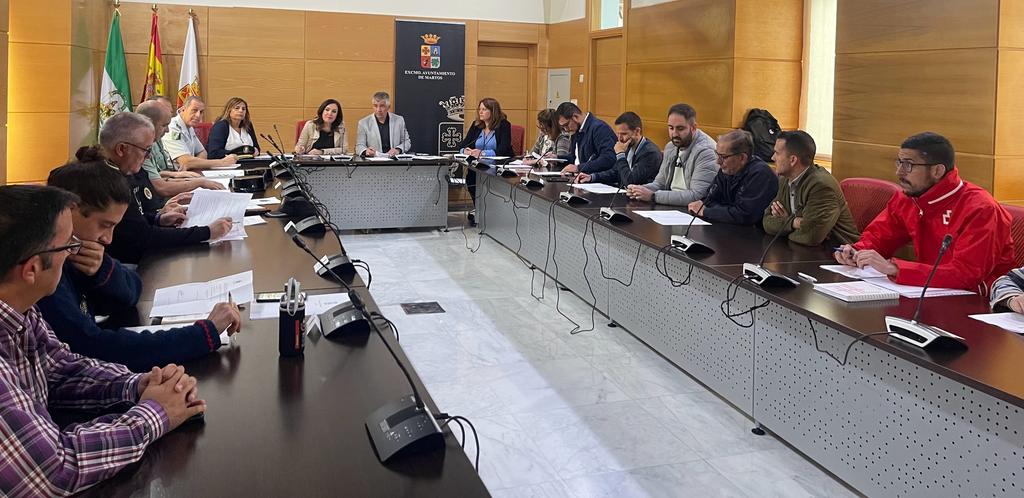 Reunión de la Junta Local de Seguirdad en Martos para preparar la romería.