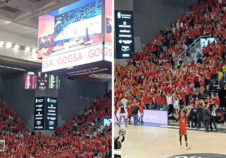 La canasta decisiva en el Palacio de los Deportes de Granada.