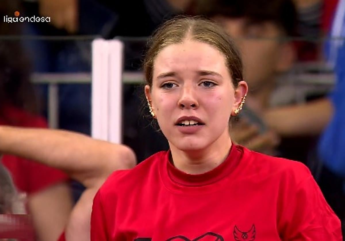 Aficionada durante la última jornada de Liga ACB.