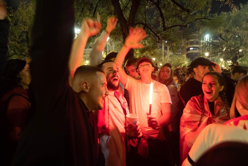 Las imágenes de la celebración en la Fuente de las Batallas