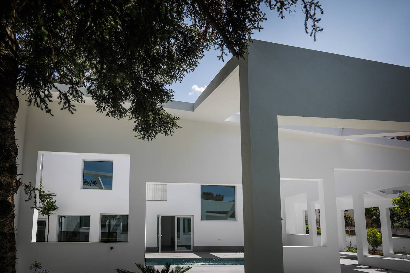 La vegetación se adueña poco a poco de la Casa R.