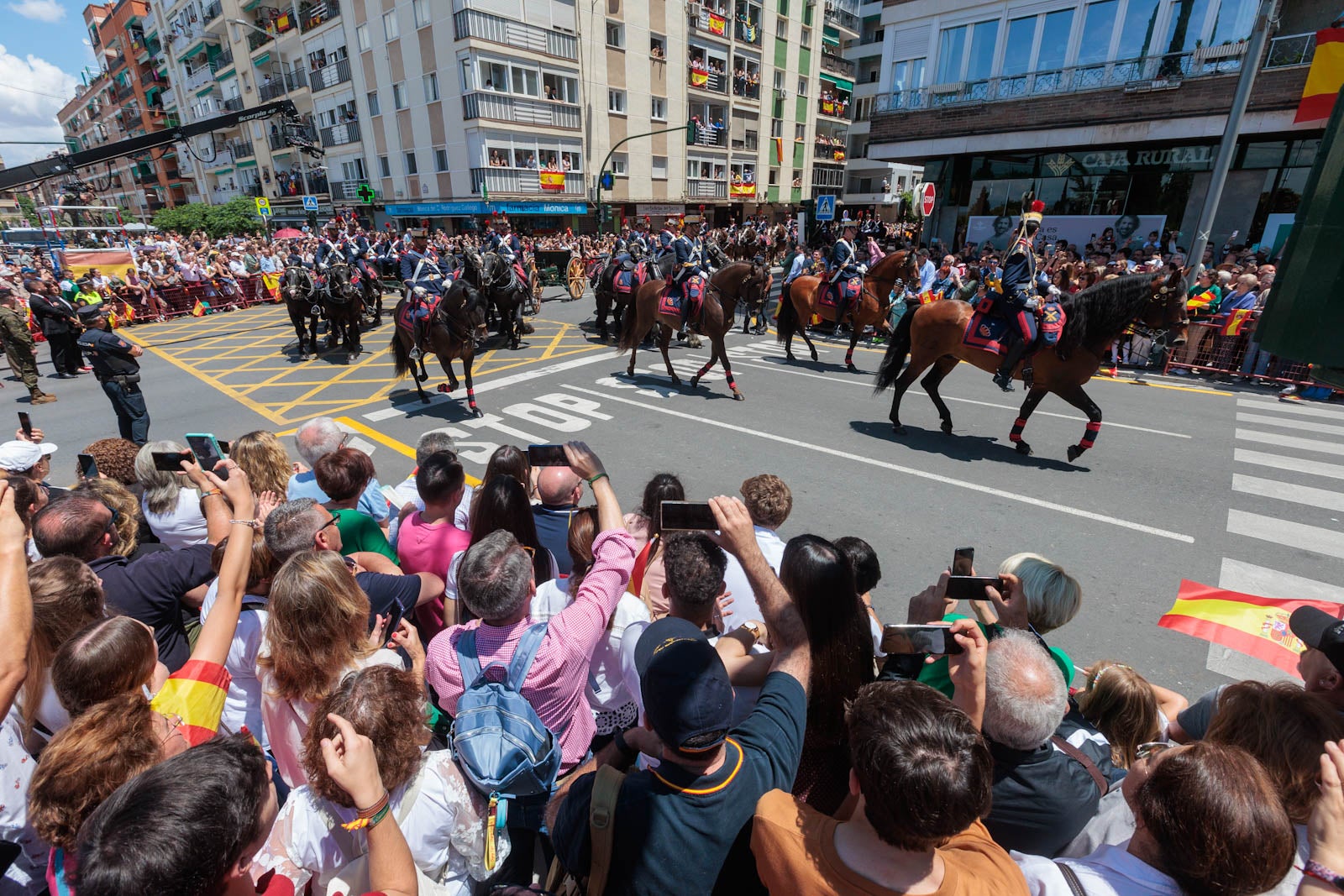 Las imágenes de los granadinos disfrutando del desfile de las Fuerzas Armadas