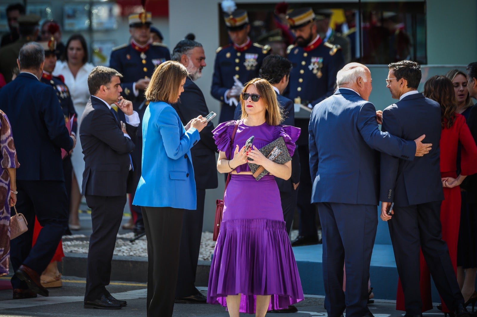 Las imágenes del desfile de las Fuerzas Armadas desde dentro y a vista de pájaro