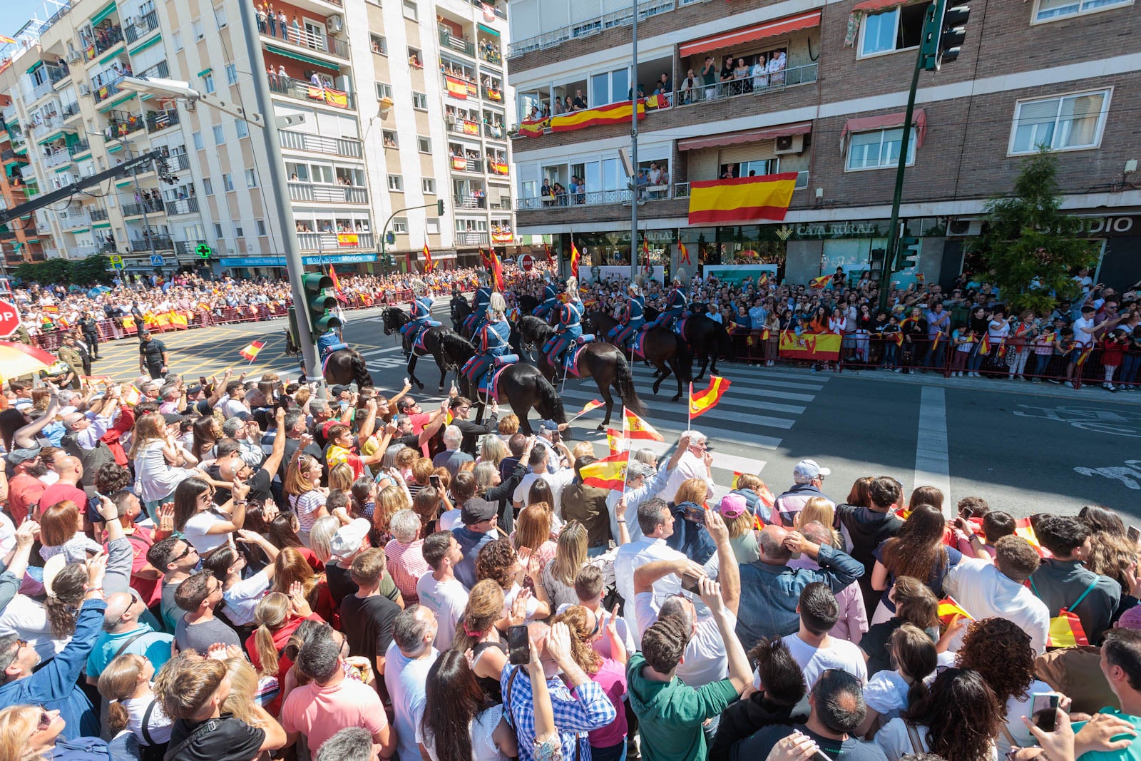 Las imágenes de los granadinos disfrutando del desfile de las Fuerzas Armadas