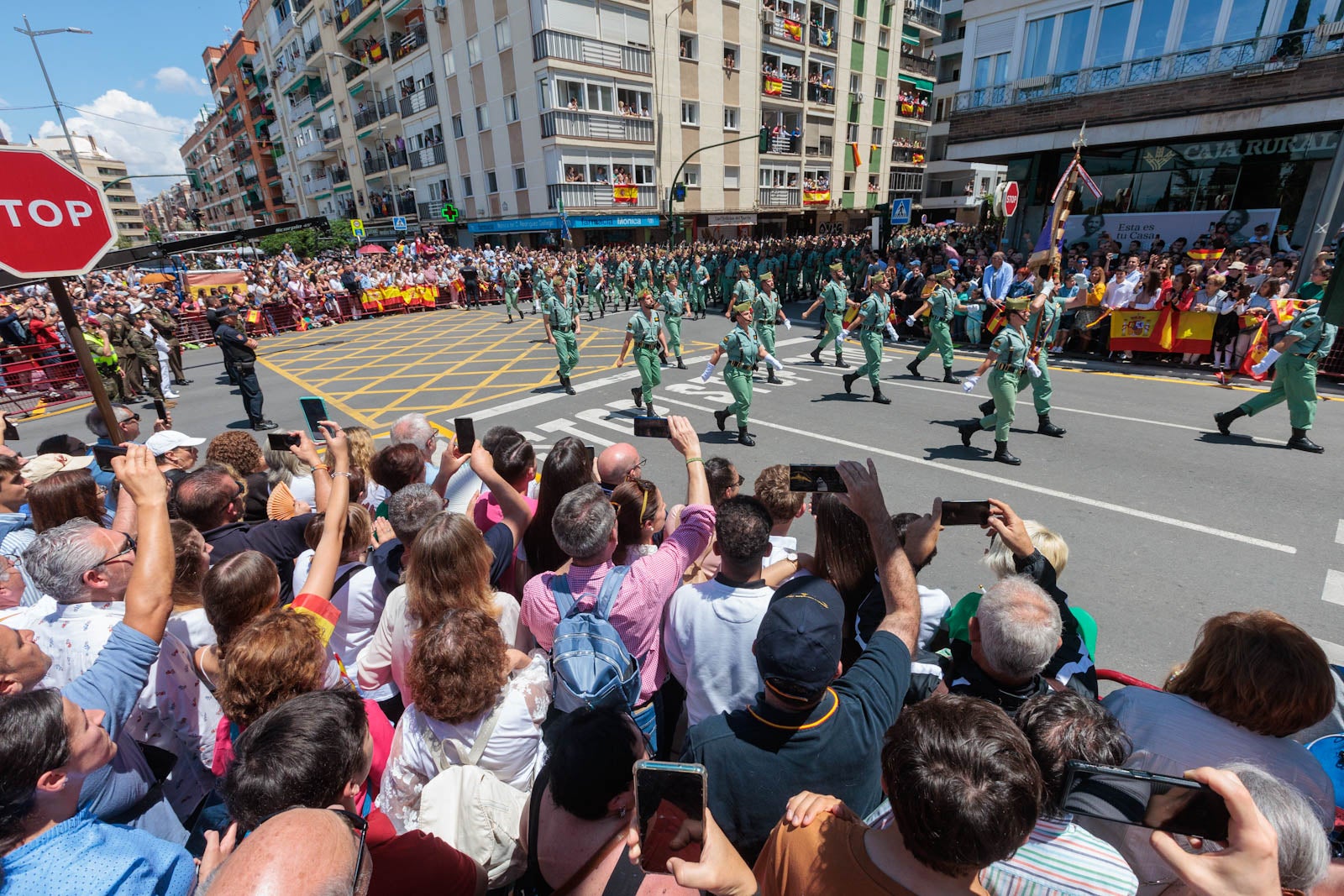 Las imágenes de los granadinos disfrutando del desfile de las Fuerzas Armadas