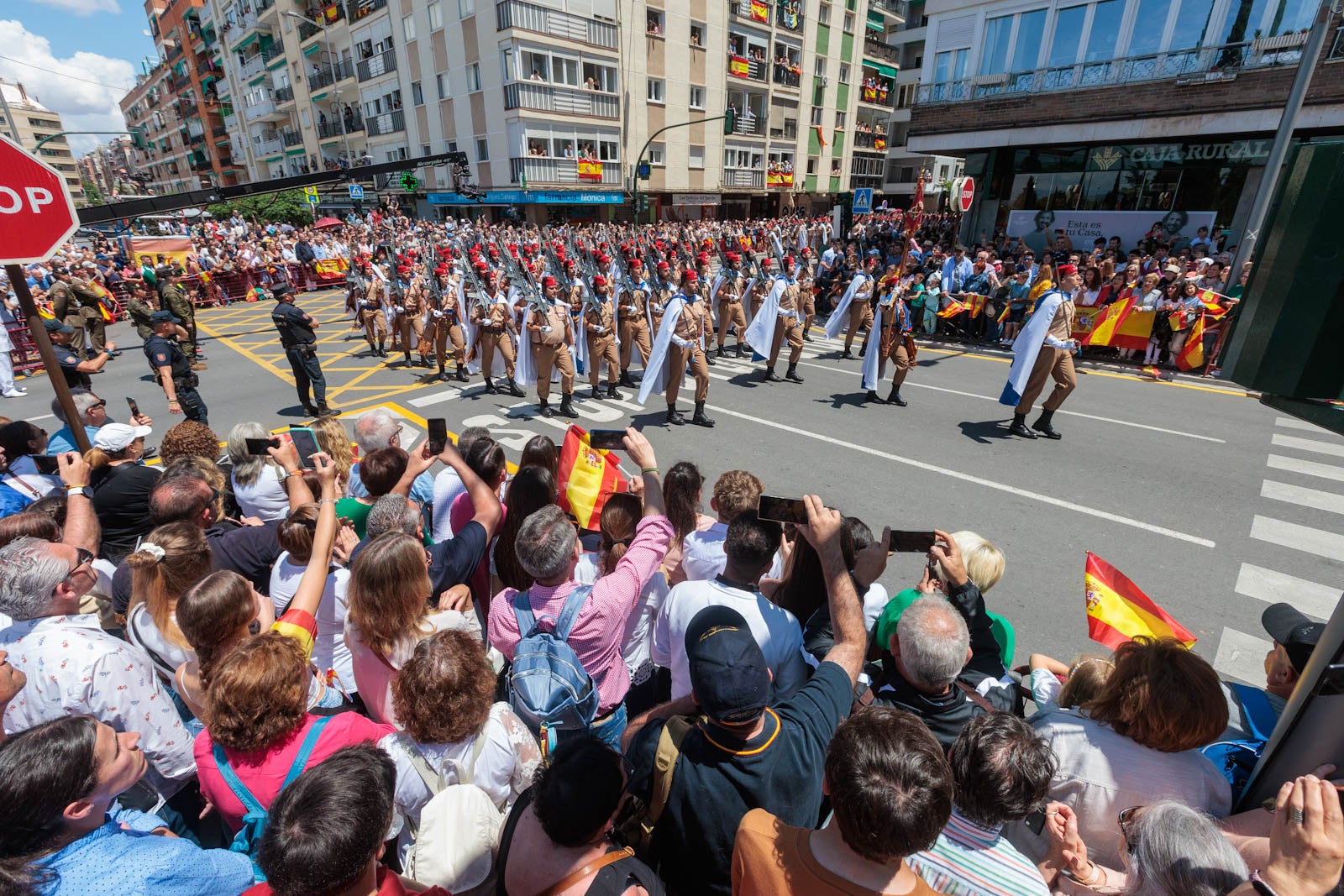 Las imágenes de los granadinos disfrutando del desfile de las Fuerzas Armadas