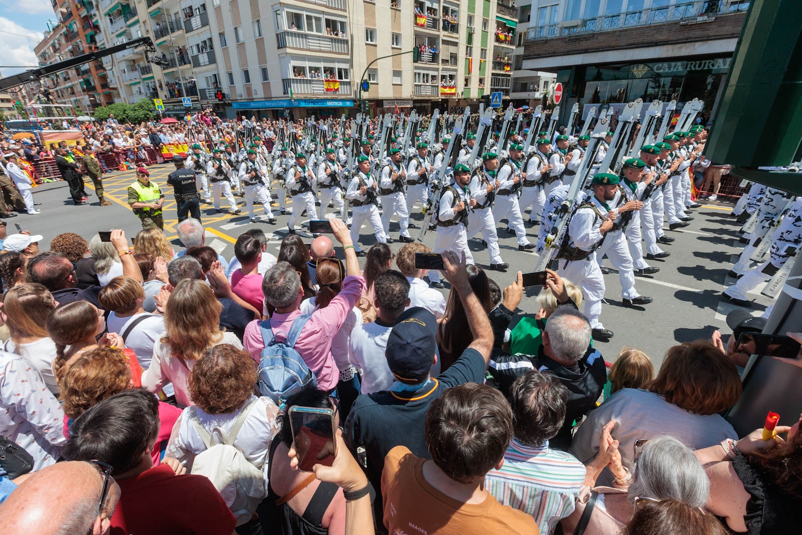 Las imágenes de los granadinos disfrutando del desfile de las Fuerzas Armadas