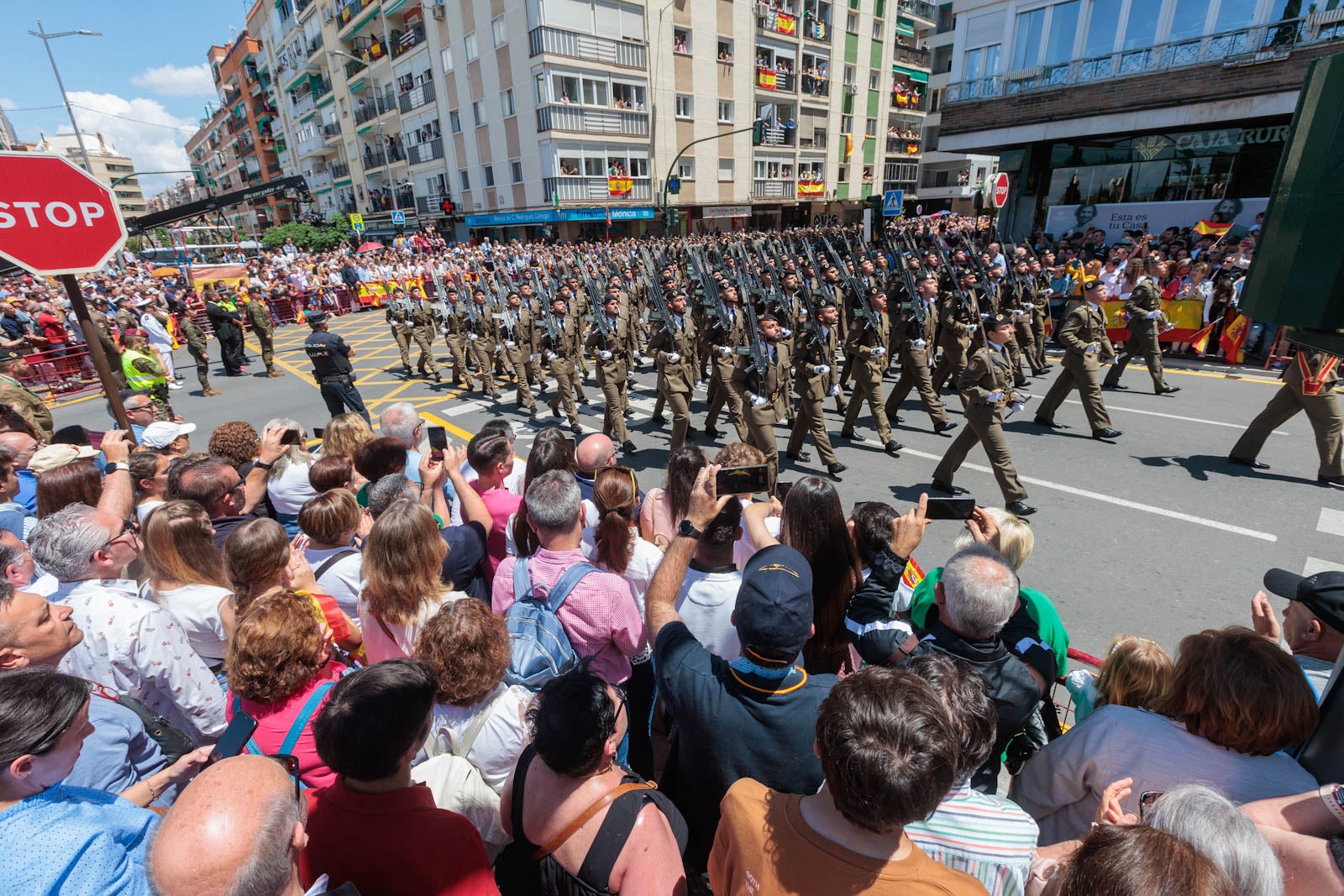 Las imágenes de los granadinos disfrutando del desfile de las Fuerzas Armadas