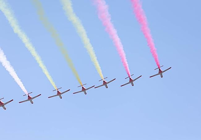 Algunas de las aeronaves.