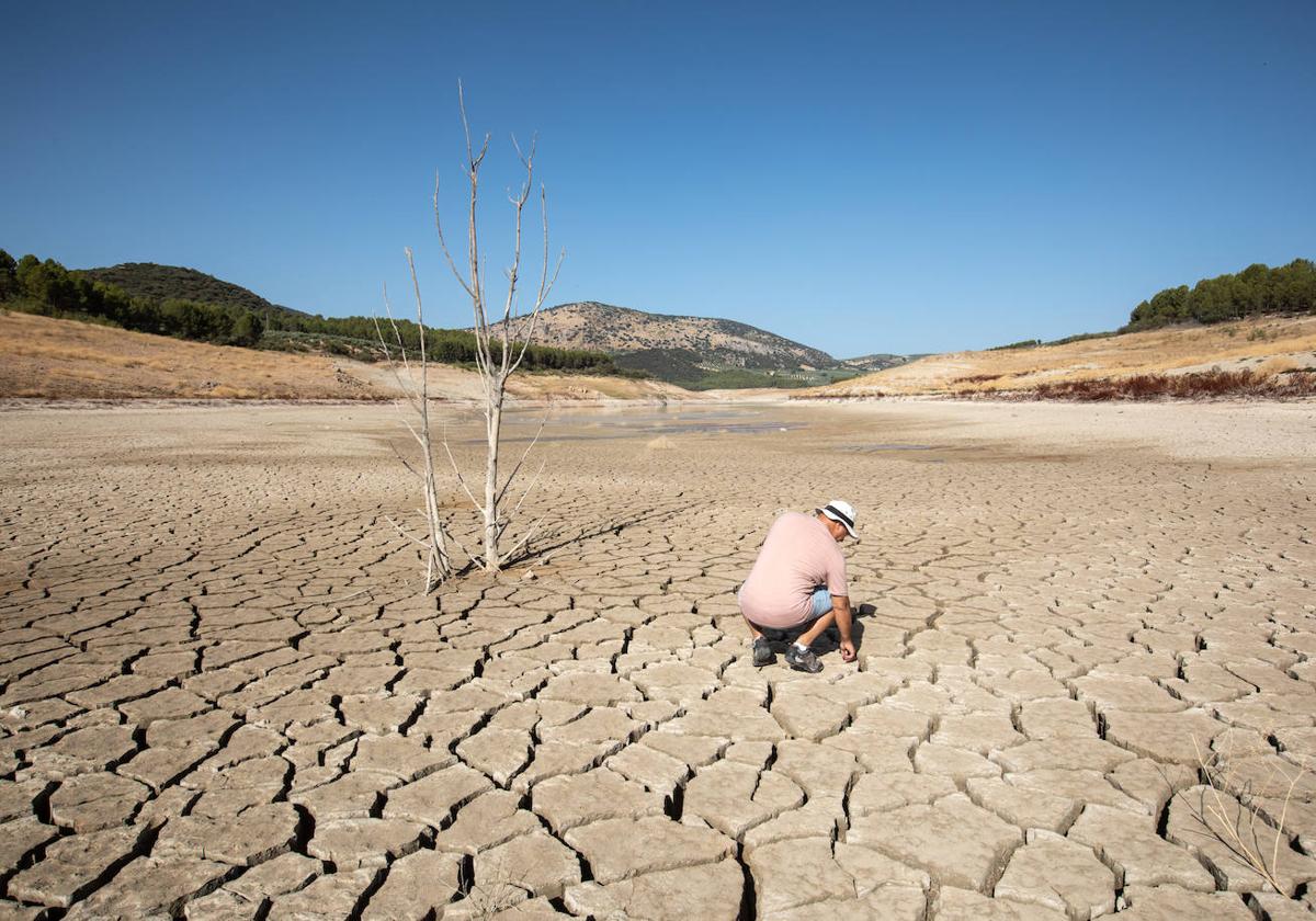 El embalse de Colomera, en una imagen de agosto de 2022.