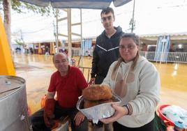 Vendedores de 'perdices' en la feria del Corpus.