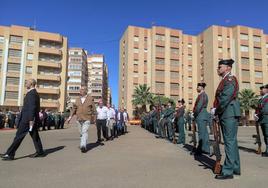 Así ha sido el acto celebrado en el patio de armas de la Comandancia de la Guardia Civil en Almería.