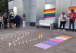 Concentración por el suicidio de Nieves, en la plaza de la Constitución, el año pasado.