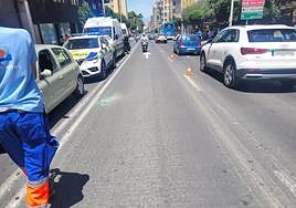 El accidente tuvo lugar en la avenida de Madrid.