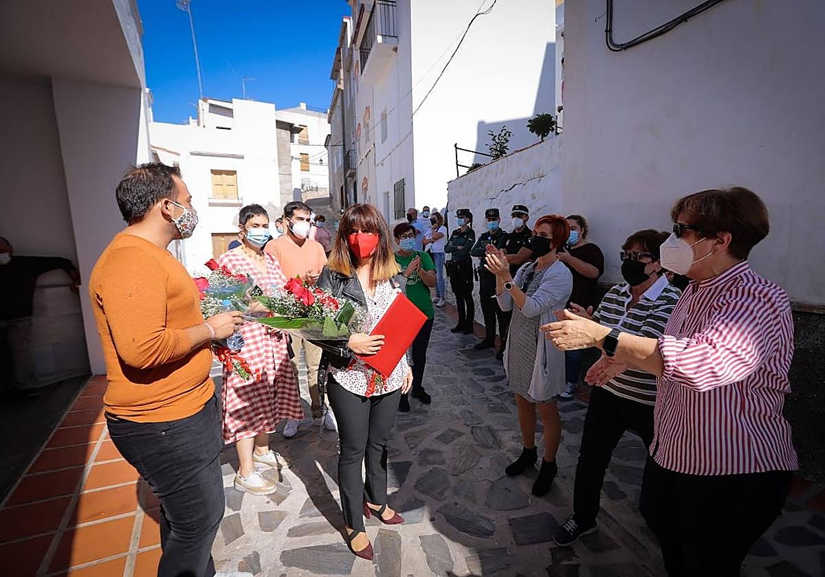 Irene Justo, a su salida de la moción de censura en 2020.